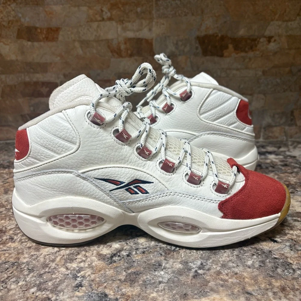 Reebok Iverson Question Vintage Red Toe Size 9 - Picture 6 of 9